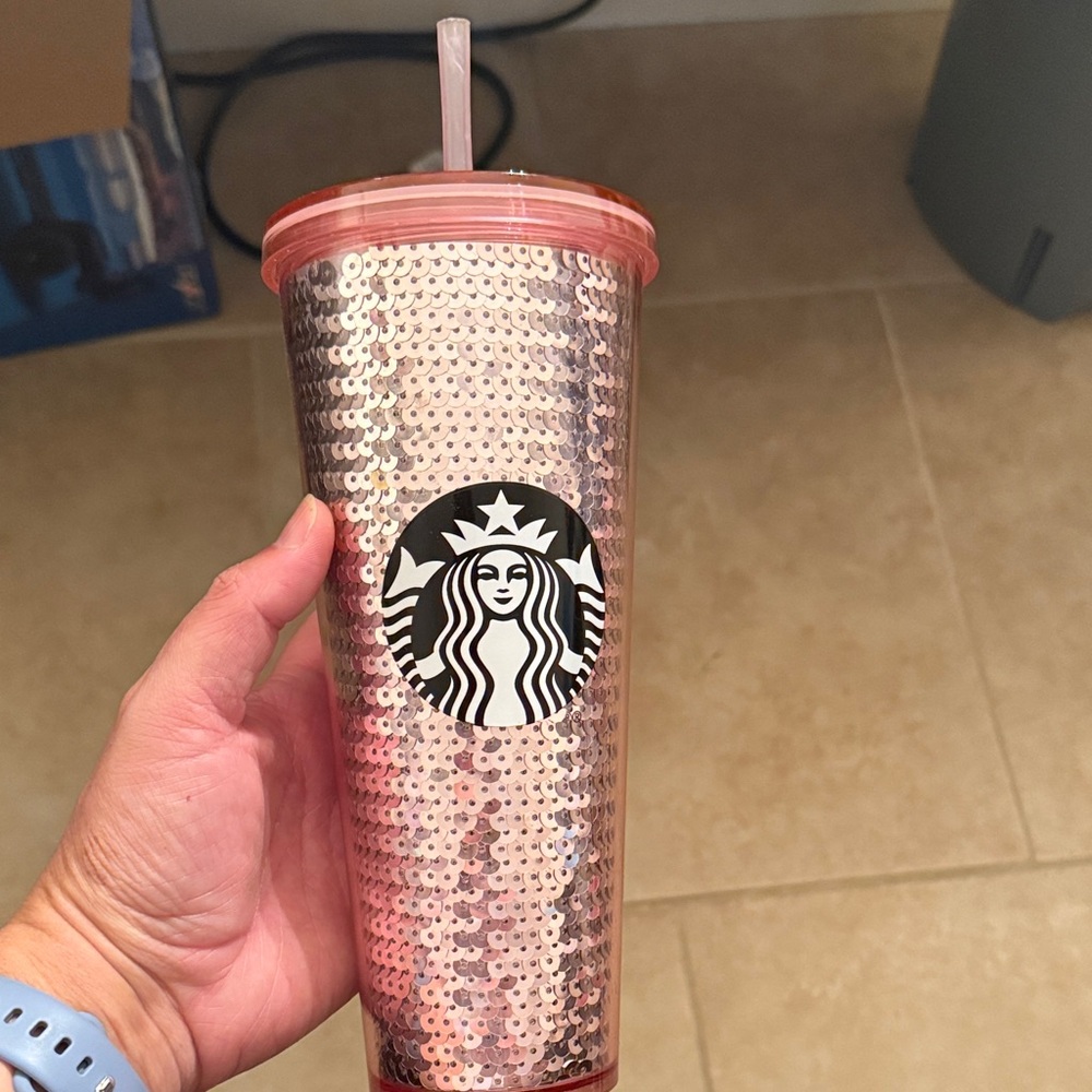 Starbucks Glittering Pink Tumbler
